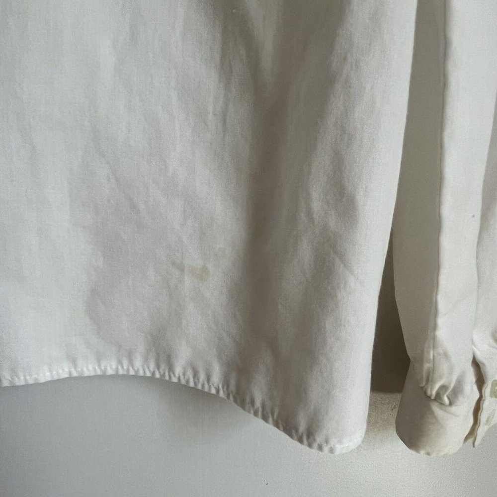 Vintage Fred Michael Women’s Blouse Button Up Shirt Lace Made In USA White M/L - Picture 12 of 12